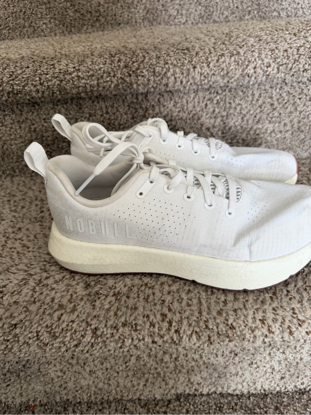 NOBULL White Low-Top Athletic Sneakers